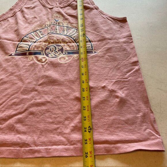 Disney's Dixie Landing Resort Tank Top Women's Pink Cotton Size Large - Picture 5 of 7